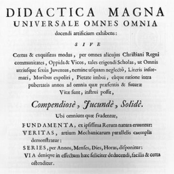 Educación y metafísica: una lectura deconstructiva de la “Didáctica Magna” de Comenio